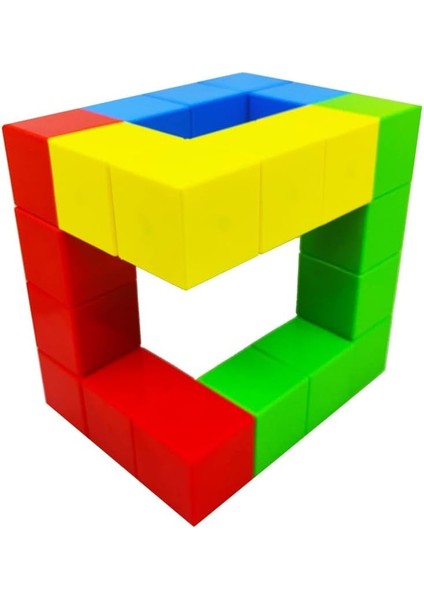 Manyetik Blok Klasik Renkler - 24 Mıknatıslı Küp