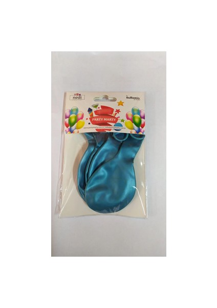 Nedi Metalik Balon 10"lu Turkuaz 12974