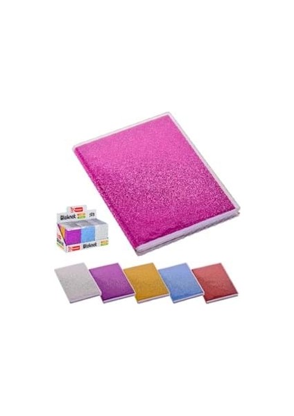 Mikro 9.5X13.5 cm 64 Yaprak Çizgili Karton Kapak Asetat Koruyuculu Not Defteri NT-213