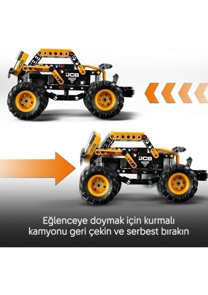 Jam Dıgatron Çek-Bırak Oyuncak Kamyon - Yaratıcı Oyunları Seven 7 Yaş ve Üzeri Erkek ve Kız Çocukları Için Araç Yapım Seti, Hediye Fikri 42199 (218 Parça) modelleri