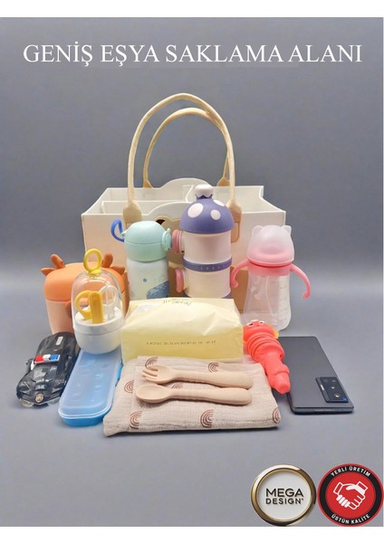 Atlı Keçe Anne Bebek Bakım Çantası Yenidoğan Alt Açma Değiştirme Organizer Taşınabilir Düzenleyici fiyatları
