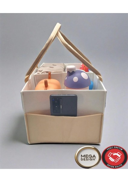 Atlı Keçe Anne Bebek Bakım Çantası Yenidoğan Alt Açma Değiştirme Organizer Taşınabilir Düzenleyici indirimleri