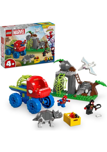 | Spidey ve Inanılmaz Arkadaşları Spidey Ekibi Dinozor Kamyonlu Kurtarma 11199-4 Yaş ve Üzeri Çocuklar Için Yaratıcı Oyuncak Yapım Seti (136 Parça)