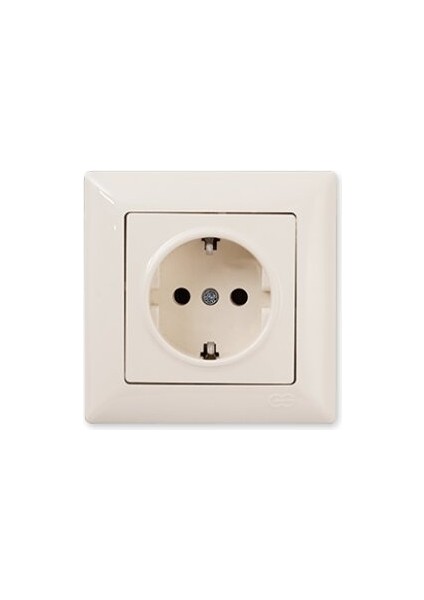 Vısage Krem Topraklı Priz (Mkz)