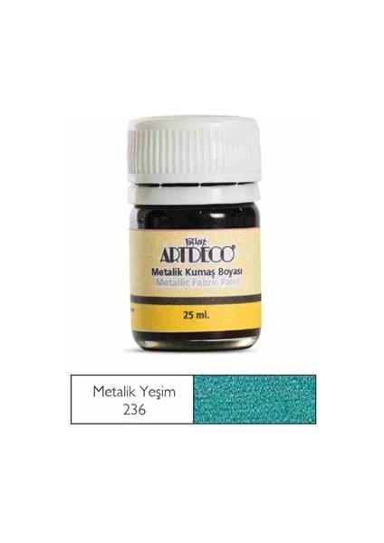 Artdeco 25 ml Metalik Kumaş Boyası Yeşim 11A-236
