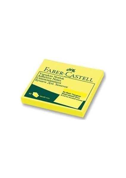 Faber Castell 50X50 mm Yapışkanlı Not Kağıdı Sarı 65841
