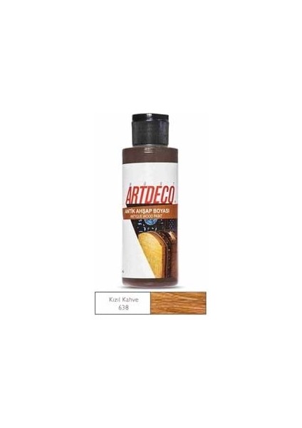 Artdeco 120 ml Antik (Eskitme) Ahşap Boyası Kızıl Kahve 26R-638