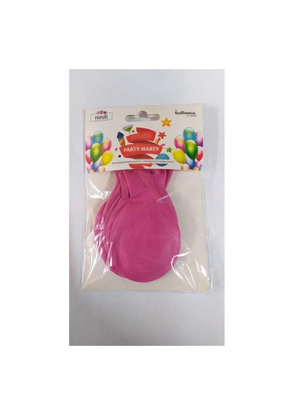 Nedi Düz Renk Balon 10"lu Açık Fuşya 12976