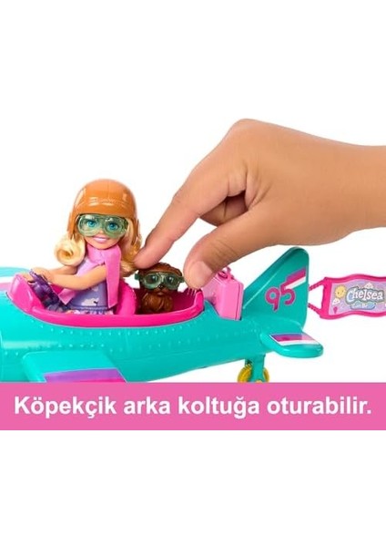 Chelsea Meslekleri Öğreniyor Bebek ve Uçak Oyun Seti, Papatya Şeklinde Pervaneye Sahip Iki Koltuklu Uçak, Yavru Köpek ve Çıkartmalarla Birlikte 7 Aksesuar, HTK38 modelleri