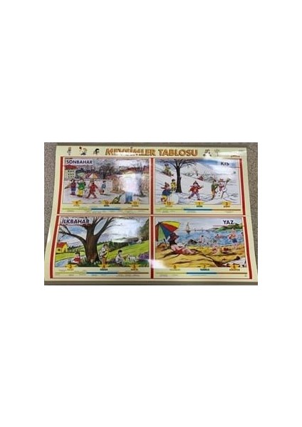 Odak Mevsim Şeridi 57X82 Selefonlu Çıtalı