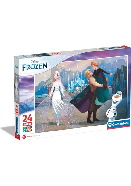 24242 Supercolor Karlar Ülkesi Yapboz, 24 Maksi Parça, 3 Yaşından Itibaren Renkli Çocuk Yapbozu, Özel Parlaklık ve Renk Yoğunluğu, Çocuklar Için Beceri Oyunu, Çok Renkli