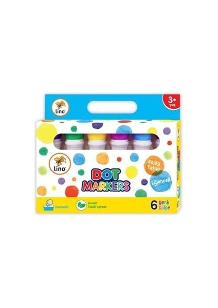 Lino Dot Markers(Yıkananilir) 6"lı LN-606