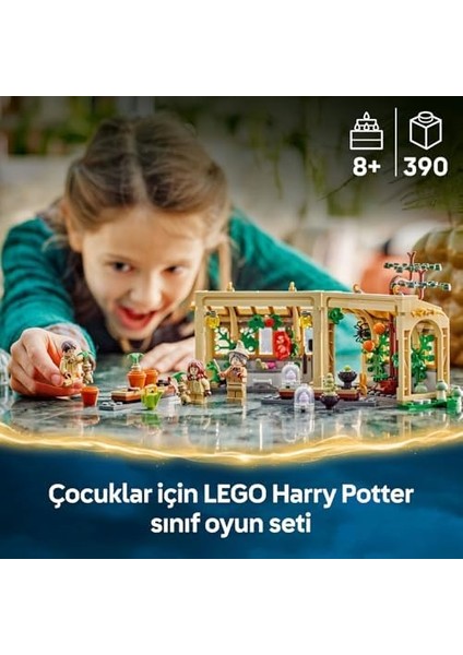 Harry Potter Hogwarts Şatosu: Bitkibilim Dersi 76445-8 Yaş ve Üzeri Kız ve Erkek Çocuklar Için 3 Adet Harry Potter Adamotu Oyuncak Bitkisi Içeren Yaratıcı Oyuncak Yapım Seti (390 Parça) fiyatları