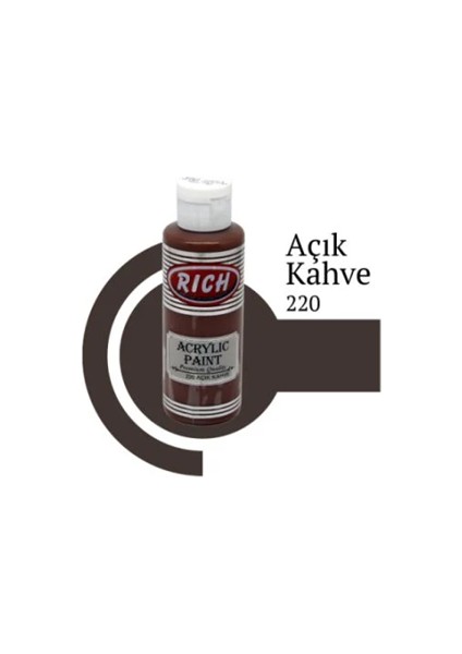 Rich 120 cc Master Akrilik Boya Açık Kahve 120-220