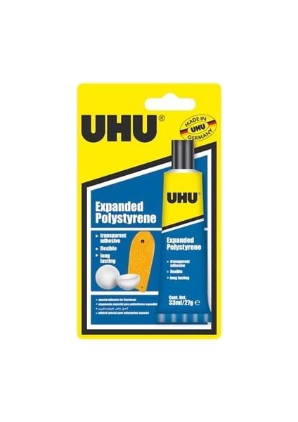 Uhu Expanded Polystrene 27 gr Strafor Yapıştırıcısı 37590