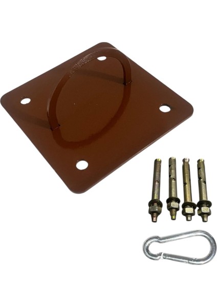 Kare 4 Dübel Boks Kum Torbası Tavana Asma Aparatı - Salıncak, Crossfit Aletleri, Hamak Tavan Asma Aparatı