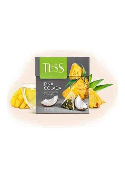 Pina Colada Yeşil Çay, Mango, Ananas Poşet Çayı indirimleri