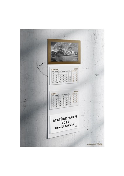 Atatürk Vakfı Gemici Takvimi 2025