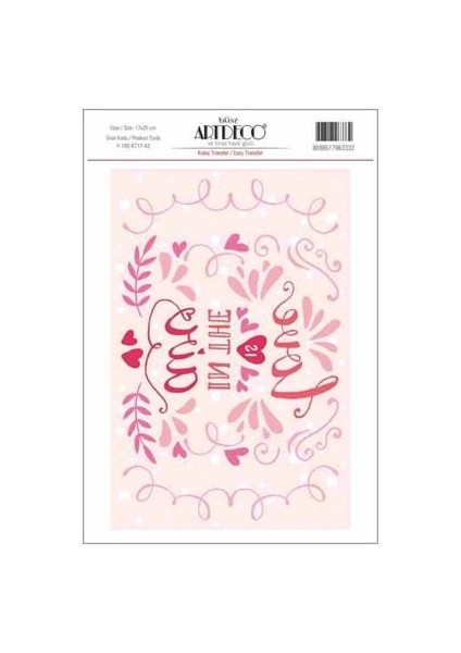 Artdeco 17X25 Kolay Transfer Kağıdı M.desen Y-100KT-1725