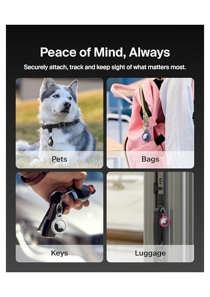 Airtag Için Anahtarlıklı Kılıf - Pembe modelleri