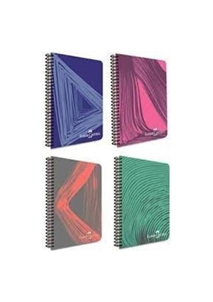 Faber Castell Waves A4 Pp Kapak Spiralli Defter Çizgili 80 Yp 5075000434