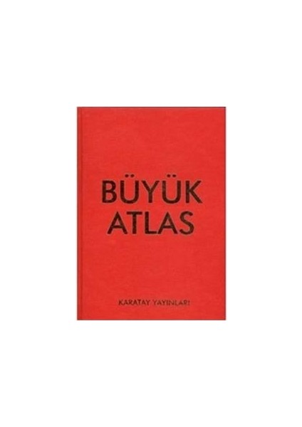 Kanaat Yay.-Büyük Atlas (Ciltli)