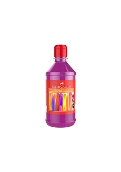 Faber Castell Tempera 500 ml Okul Etkinlik Boyası (Akrilik) Pembe 5170160003