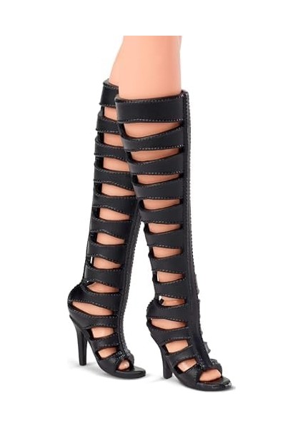 Basıcs™ Ikonik Koleksiyon Bebekler - Sarışın Basics Koleksiyona Uygun Bebek, Siyah Elbisesi ve Gladyatör Çizmeleriyle Sarı Saçlı Model 02 JBH71 fiyatları