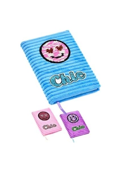 Chic 13X19 Peluş Hatıra Defteri Gülen Yüz MIKROPLS03