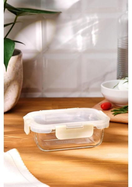 Soft 370 ml Borosilikat Saklama Kabı