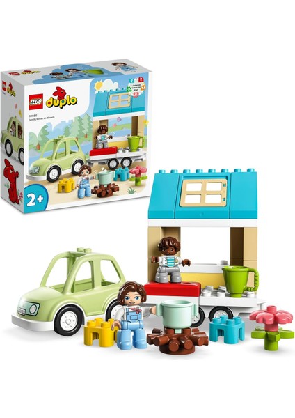 Kasabası Tekerlekli Aile Evi 10986 - 2 Yaş ve Üzeri Çocuklar Için Rol Oyununu Teşvik Eden Yapım Seti, Okul Öncesi Çocuklar Için Hediye Fikri (31 Parça)