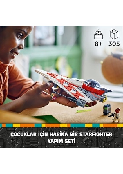 Jedi Bob Un Starfighter I 75388-8 Yaş ve Üzeri Sevenler Için Inşa Edilebilen Oyuncak Starship Yapım Seti (305 Parça) fiyatları