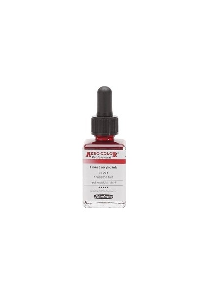 Schmıncke Aero Color 28 ml Akrilik Mürekkep Red Madder Dark 301 28301023