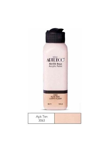 Artdeco 140 ml Akrilik Boya Açık Ten 70R-3063