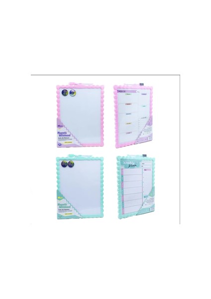 Mikro 28X39.5 cm Çift Taraflı Kalemli Manyetik Yazı Tahtası JL-117