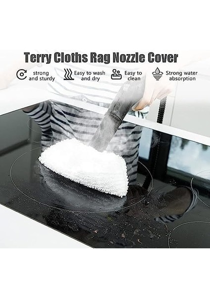 Sc2 Sc3 Sc4 Sc5 Easyfix Buharlı Temizlik Makinesi Uyumlu Yedek Mop Seti (3 Adet El Aparatı + 3 Adet Zemin Aparatı Yedek Mop Bezi) fiyatları