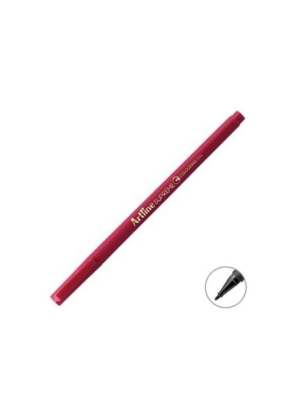 Artline Supreme 0.6 mm Keçe Uçlu Kalem Dark Red EPFS-210