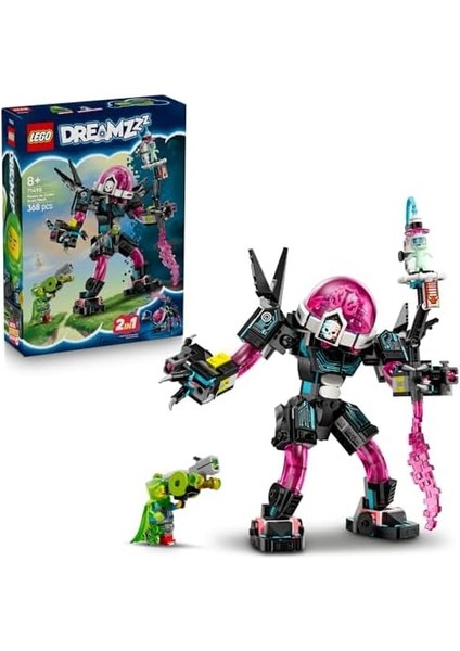 Mateo, Siber Beyin Robotuna Karşı 71495-8 Yaş ve Üzeri Çocuklar Için Mermi Atıcılar, Açılan Kokpit ve Mateo Minifigürü ile Düşçü Figürü Içeren Yaratıcı Oyuncak Yapım Seti (368 Parça) modelleri