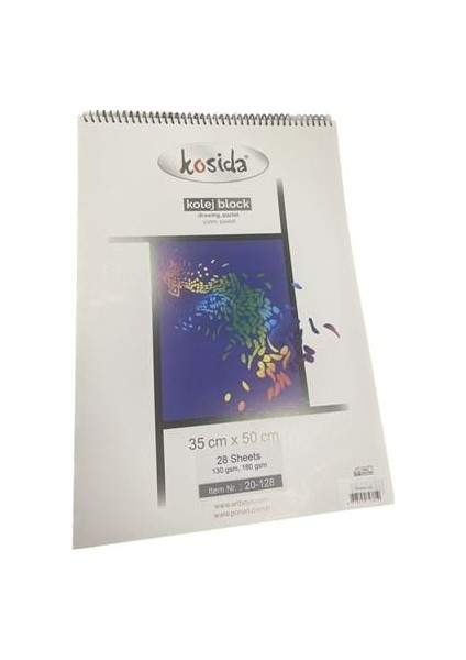 Kosida 35X50 Resim Defteri Kolej Blok 28YP PHM-20-128