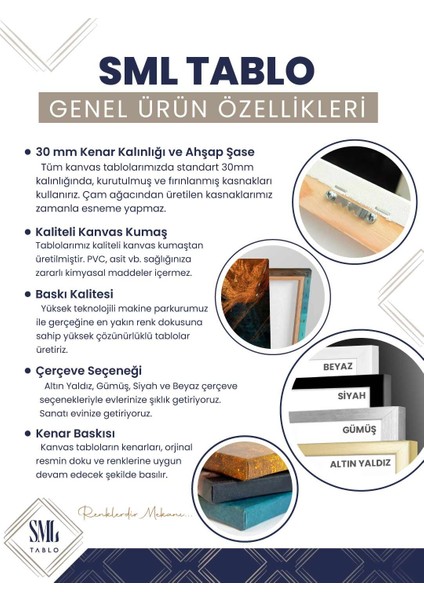 Hz Ali Hz Hüseyin Hz Hasan Alevi Din Çerçeveli Yatay Kanvas Tablo fiyatları