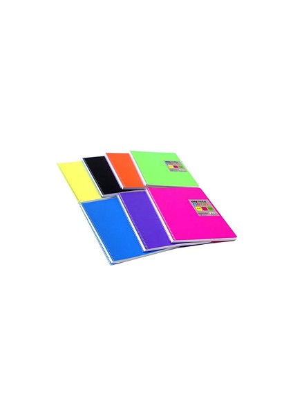 Umur Mynote Flex Black A4 Pp Kapak Spiralli Defter Çizgili 80 Yp Myn-Fb-A4-80ç