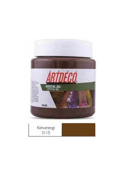 Artdeco 220 ml Kristal Jel Ahşap Boya Kahve Rengi 2115