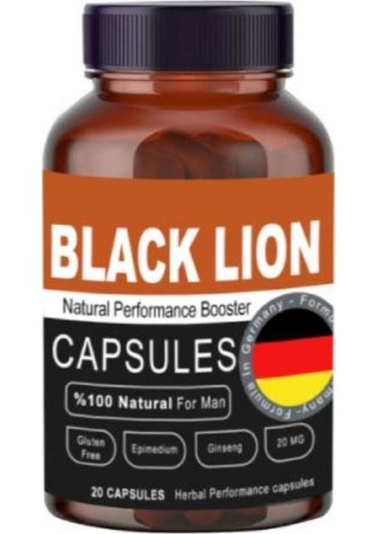 Black Lion Men Booster Erkeklere Özel Bölge Sertlik Takviyesi 20'li x 1 Adet