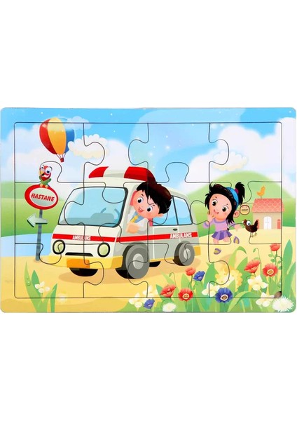 Ahşap Eğitici Puzzle 12 Parça indirimleri