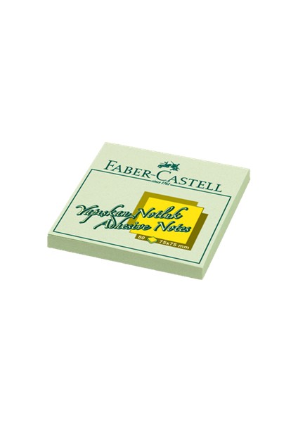 Faber Castell 75X75 mm Yapışkanlı Not Kağıdı Yeşil Harmony 585404