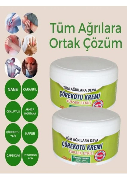 Çörekotu Kremi Bel Sırt Adale Sızılarını Ağrı ve Masaj Kremi 200 ml 2 Adet fiyatları