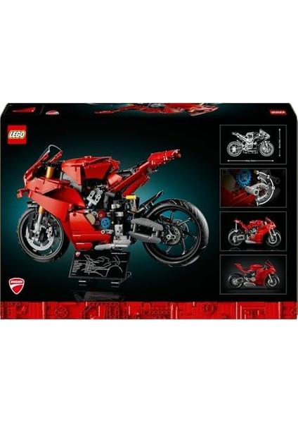 Ducati Panigale V4 S Motosiklet Model Yapım Kiti - Yetişkin Motor Hayranı Kadın ve Erkekler Için Hediye Fikri 42202 (1603 Parça) modelleri
