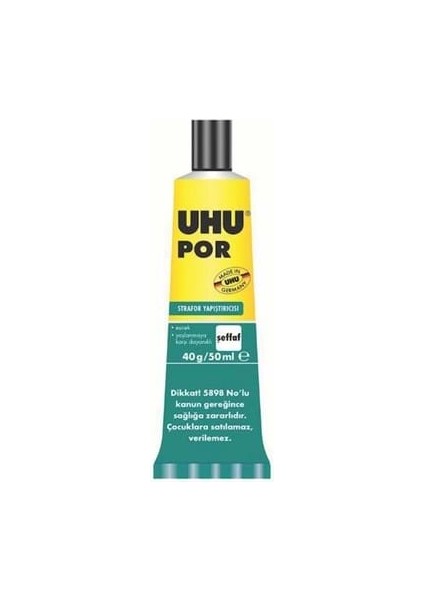 Uhu Por 40 Gr50 ml Strafor Yapıştırıcısı 40359