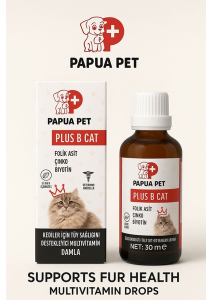 Plus B Cat Tüy Sağlığını Destekleyen Vitamin indirimleri