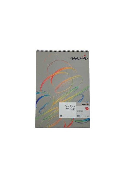 Moii 35X50 Metalize Fon Kartonu Defter Spiralli Karton Kapak 10 Renk 160 gr M002234